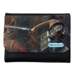 محفظة جلد  بتصميم قتال مع العملاق الضخم هجوم العمالقة