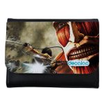 محفظة جلد  بتصميم قتال مع عملاق هجوم العمالقة محفظة جلد  بتصميم قتال مع عملاق هجوم العمالقة