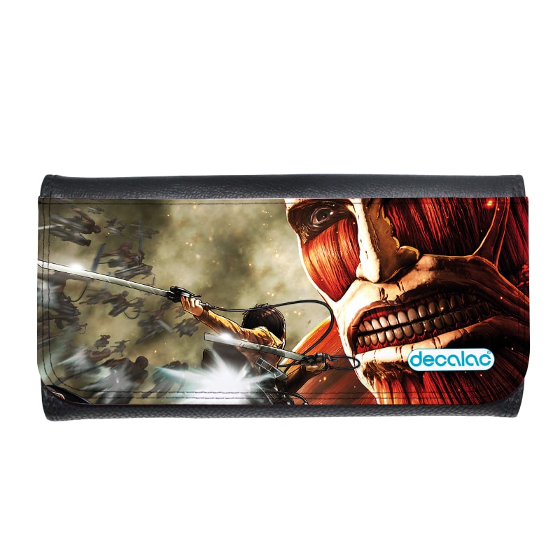 محفظة جلد  بتصميم قتال مع عملاق هجوم العمالقة محفظة جلد  بتصميم قتال مع عملاق هجوم العمالقة