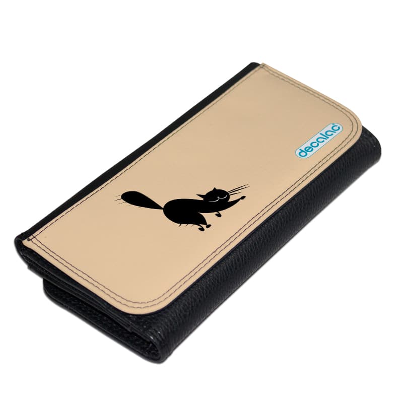 محفظة-جلد-بتصميم-قط-اسود-1