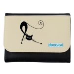 محفظة جلد  بتصميم قطه كرتونيه محفظة جلد  بتصميم قطه كرتونيه