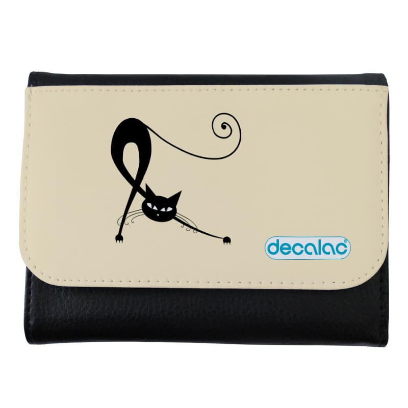 محفظة جلد بتصميم قطه كرتونيه محفظة جلد بتصميم قطه كرتونيه