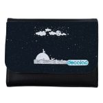 محفظة جلد  بتصميم قمر والنجوم محفظة جلد  بتصميم قمر والنجوم