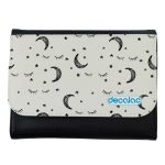 محفظة جلد  بتصميم قمر ونجوم محفظة جلد  بتصميم قمر ونجوم