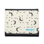 محفظة جلد  بتصميم قمر ونجوم محفظة جلد  بتصميم قمر ونجوم