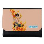 محفظة جلد  بتصميم قوة إيس من ون بيس