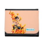 محفظة جلد  بتصميم قوة إيس من ون بيس محفظة جلد  بتصميم قوة إيس من ون بيس