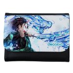 محفظة جلد  بتصميم قوة تنفس الماء قاتل الشياطين