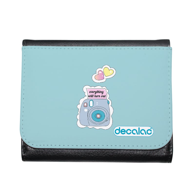 محفظة جلد  بتصميم كرتون كاميرا محفظة جلد  بتصميم كرتون كاميرا