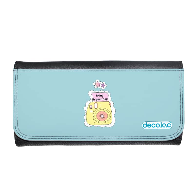 محفظة جلد  بتصميم كرتون كاميرا محفظة جلد  بتصميم كرتون كاميرا