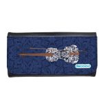 محفظة جلد  بتصميم كمان مزخرف