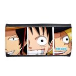 محفظة جلد  بتصميم لوفي وشقيقاه ون بيس محفظة جلد  بتصميم لوفي وشقيقاه ون بيس
