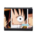 محفظة جلد  بتصميم لوفي وشقيقاه ون بيس محفظة جلد  بتصميم لوفي وشقيقاه ون بيس