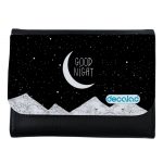 محفظة جلد  بتصميم ليله سعيده