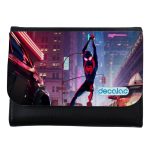 محفظة جلد  بتصميم مايلز مورالز سبايدر مان