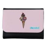 محفظة جلد  بتصميم مثلجات الجماجم