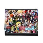 محفظة جلد  بتصميم مكس انمي