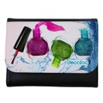 محفظة جلد  بتصميم مناكير