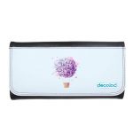 محفظة جلد  بتصميم منطاد بالورد محفظة جلد  بتصميم منطاد بالورد