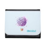 محفظة جلد  بتصميم منطاد بالورد