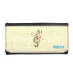 محفظة جلد  بتصميم نغمة موسيقية جميلة