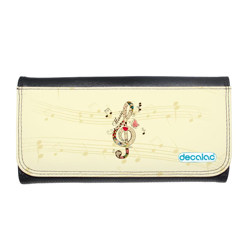 محفظة جلد  بتصميم نغمة موسيقية جميلة محفظة جلد  بتصميم نغمة موسيقية جميلة