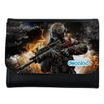 محفظة جلد  بتصميم نيران معارك كول أوف ديوتي