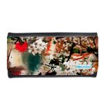 محفظة جلد  بتصميم ورود محفظة جلد  بتصميم ورود