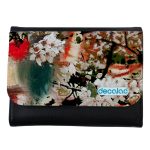 محفظة جلد  بتصميم ورود محفظة جلد  بتصميم ورود