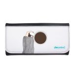 محفظة جلد  بتصميم وقت القهوة