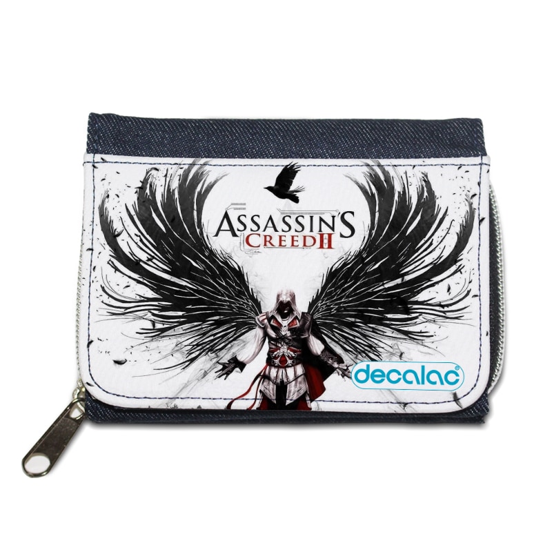 محفظة جينز بتصميم أساسنز كريد الجناح الأسود محفظة جينز بتصميم أساسنز كريد الجناح الأسود