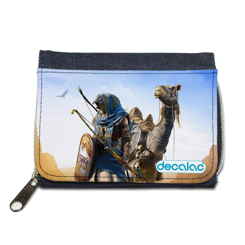 محفظة جينز بتصميم أساسنز كريد حورس محفظة جينز بتصميم أساسنز كريد حورس