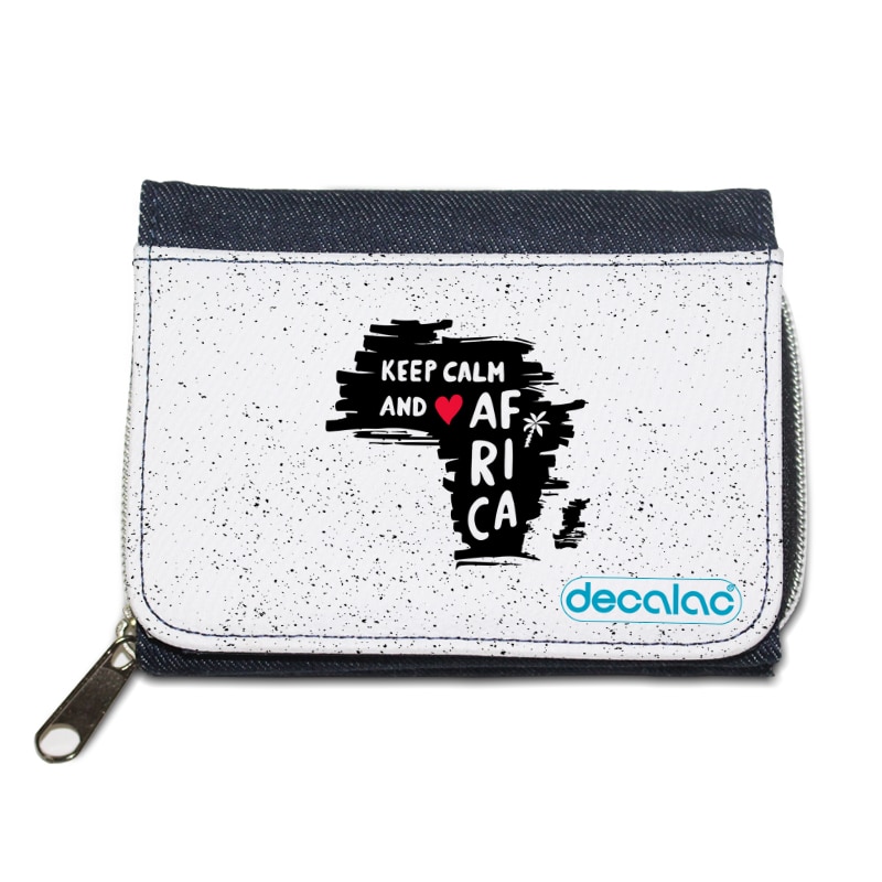 محفظة جينز بتصميم أفريقيا محفظة جينز بتصميم أفريقيا