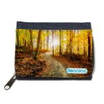 محفظة جينز بتصميم أوراق الخريف محفظة جينز بتصميم أوراق الخريف