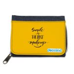 محفظة جينز بتصميم ابتسامه محفظة جينز بتصميم ابتسامه