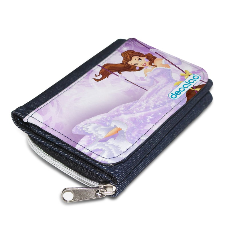 محفظة-جينز-بتصميم-الاميرة-بيلا-بفستان-لامع-1