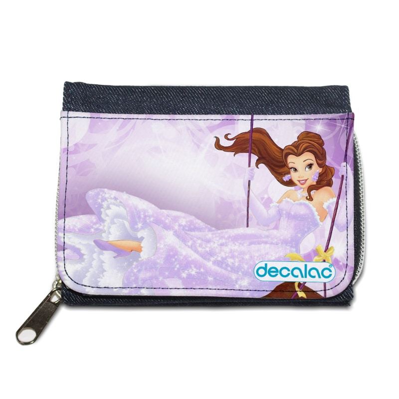 محفظة جينز بتصميم الاميرة بيلا بفستان لامع محفظة جينز بتصميم الاميرة بيلا بفستان لامع