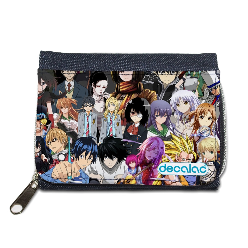 محفظة جينز بتصميم الشخصيات المخيفه كل الانميات محفظة جينز بتصميم الشخصيات المخيفه كل الانميات