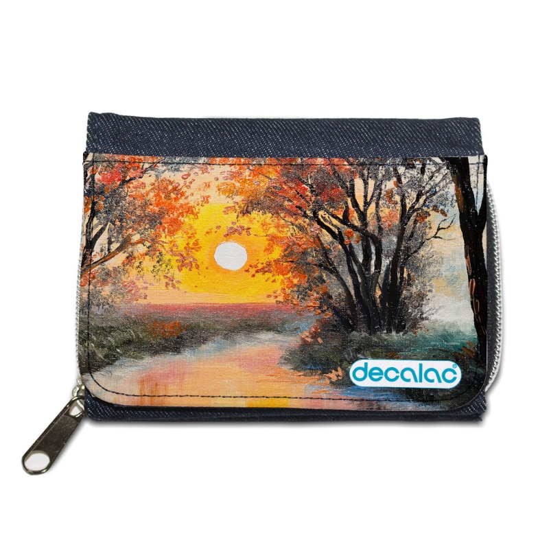 محفظة جينز بتصميم انعكاس الغروب محفظة جينز بتصميم انعكاس الغروب