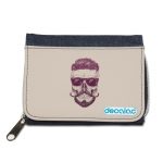 محفظة جينز بتصميم جمجمه انيقه محفظة جينز بتصميم جمجمه انيقه