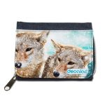 محفظة جينز بتصميم ذئب