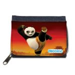 محفظة جينز بتصميم ركله كونغ فو باندا