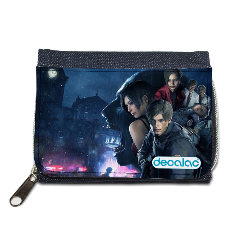 محفظة جينز بتصميم ريزدنت ايفل 2 جميع الشخصيات محفظة جينز بتصميم ريزدنت ايفل 2 جميع الشخصيات