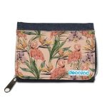 محفظة جينز بتصميم طائر الفلامنجو