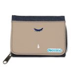 محفظة جينز بتصميم عيون تبكي محفظة جينز بتصميم عيون تبكي