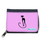 محفظة جينز بتصميم قطه انيقه محفظة جينز بتصميم قطه انيقه