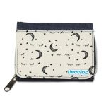 محفظة جينز بتصميم قمر ونجوم محفظة جينز بتصميم قمر ونجوم