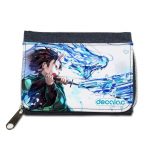 محفظة جينز بتصميم قوة تنفس الماء قاتل الشياطين