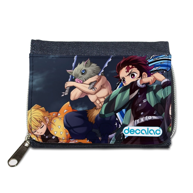 محفظة جينز بتصميم قوة شخصيات قاتل الشياطين محفظة جينز بتصميم قوة شخصيات قاتل الشياطين