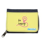 محفظة جينز بتصميم كن سعيد